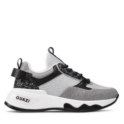 

Снікерcи QUAZI WS111-04 Black, Срібний