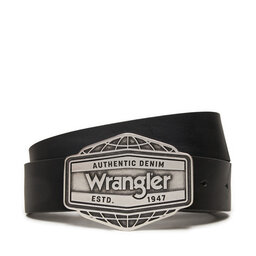 Wrangler Pasek Męski Wrangler Big Buckle 112358068 Czarny