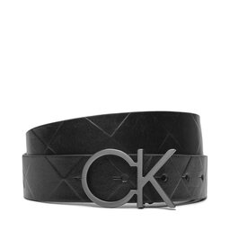 Calvin Klein Curea de Damă Calvin Klein Re-Lock Quilt Ck Logo Belt 30Mm K60K611102 Negru