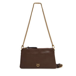 PINKO Ročna torba PINKO Double Mini Al 25-26 PLTT 105359 A0QO Rjava