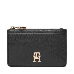 Tommy Hilfiger Puzdro na kreditné karty Tommy Hilfiger Th Distinct Long Cc Holder AW0AW17481 Čierna