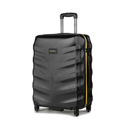 National Geographic Střední Tvrdý kufr National Geographic Arete N135HA.60.06 Black