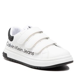 Calvin Klein Jeans Сникърси Calvin Klein Jeans Low Cut Velcro Sneaker V3X9-80335-1355 M White/Black X002