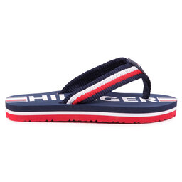 

В'єтнамки Tommy Hilfiger Maxi Lettering Print Flip Flop T3B0-30753-0058 M Blue/Multicolor X051, Cиній