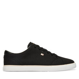 Tommy Hilfiger Sneakers aus Stoff Tommy Hilfiger Th Low Profile Vulc Canvas FW0FW09102 Schwarz