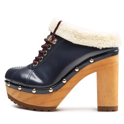 

Шльопанці Tommy Hilfiger High Heel Clog Mule Monogram FW0FW06884 Desert Sky DW5, Cиній