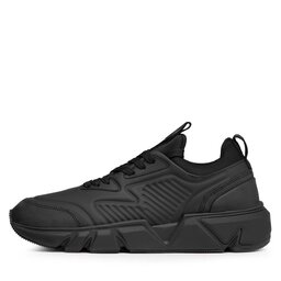 

Снікерcи Calvin Klein Low Lace Up Lth HM0HM00317 Triple Black 0GJ, Чорний