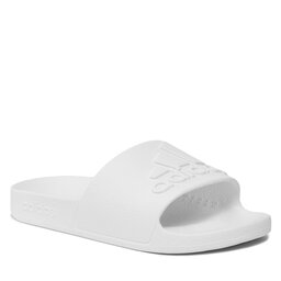 adidas Pantoletten adidas adilette Aqua Slides IF7370 Owhite/Owhite/Owhite