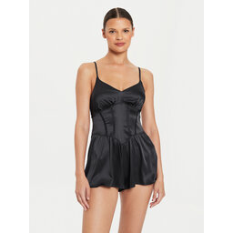 Dorina Dorina Pižama D001351SW004 Juoda Regular Fit