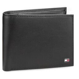 Tommy Hilfiger Velika moška denarnica Tommy Hilfiger Eton Cc Flap And Coin Pocket AM0AM00652 002