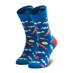 Happy Socks Otroške visoke nogavice Happy Socks KCAN01-6300 Mornarsko modra