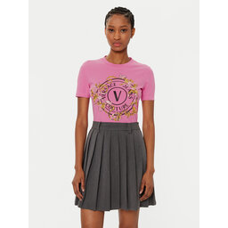 Versace Jeans Couture Versace Jeans Couture Marškinėliai 78HAHC01 Rožinė Regular Fit