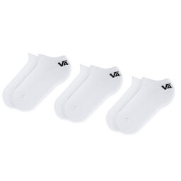Vans Sada 3 párů dámských vysokých ponožek Vans Classic Low VN000XS0WHT Bílá