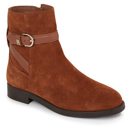 Tommy Hilfiger Botine Tommy Hilfiger Elevated Essential Boot Suede FW0FW07482 Natural Cognac GTU