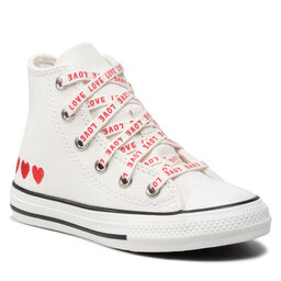 Converse Sneakers aus Stoff Converse Ctas Hi A01604C Vintage White/University Red