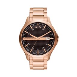 Armani Exchange Zegarek Armani Exchange Hampton AX2449 Rose Gold/Black