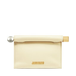JACQUEMUS Geantă JACQUEMUS La Petite Pochette Rond C 241BA392-3171 Écru