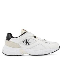 

Снікерcи Calvin Klein Jeans Retro Runner Lace Up Lth Mix Wn YW0YW01184 Bright White/Black YBR, Білий