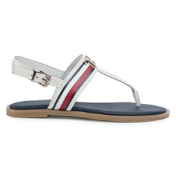 

Босоніжки Tommy Hilfiger Corporate Letaher Fat Sandal FW0FW04840 Ivory YBI, Білий