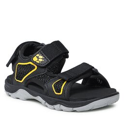 Jack Wolfskin Szandál Jack Wolfskin Taraco Beach Sandal K 4039531 Black/Burly Yellow
