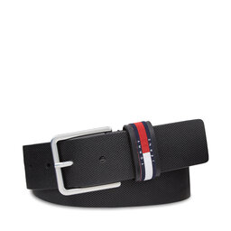 Tommy Jeans Cintura da uomo Tommy Jeans Tjm Elevated Leather 4.0 AM0AM11675 Black BDS