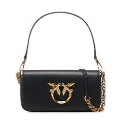 Pinko Handväska Pinko Love Click Baguette Mini Vitello Seta PE 23 PLTT100068 A0F1 Black Z99Q