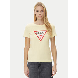 Guess Guess Футболка W1YI1B I3Z14 Жовтий Regular Fit