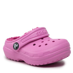 Crocs Чехли Crocs Classic Lined Clog T 207009 Taffy Pink