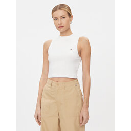 Tommy Jeans Tommy Jeans Top DW0DW17533 Weiß Regular Fit