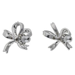 

Сережки Swarovski Volta 5647579 Bow Whi/Rhs, Срібний