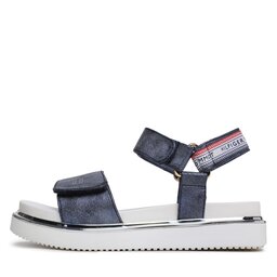 

Босоніжки Tommy Hilfiger Platform Velcro Sandal T3A2-32760-0568 M Blue 800, Cиній