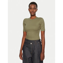 IVY OAK IVY OAK Camiseta Kristin IO1100X2351 Caqui Slim Fit