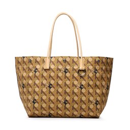 Tory Burch Borsetta Tory Burch Canvas Basketweave Tote 139623 Beige