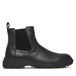 Tommy Hilfiger Klassische Stiefeletten Tommy Hilfiger Hilfiger Outdoor Warm Lth Chel FM0FM05958 Schwarz