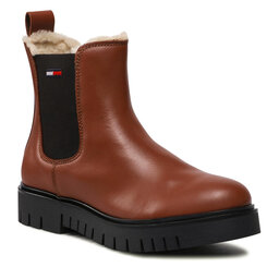 Tommy Jeans Klassische Stiefeletten Tommy Jeans Warmlined Chelsea Boot EN0EN01991 Warm Bronze AB4