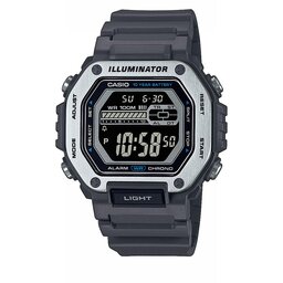 Casio Zegarek Casio Digital MWD-110H-8BVEF Grey