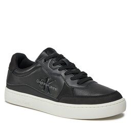 Calvin Klein Jeans Sneakersy Calvin Klein Jeans Classic Cupsole Low Lth Ml Fad YM0YM00885 Black/Bright White 0GM