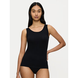 Triumph Triumph Τοπ Sense Of Cotton 10224974 Μαύρο Slim Fit