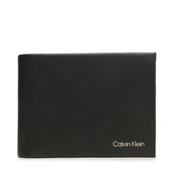 Calvin Klein Голям мъжки портфейл Calvin Klein Ck Concise Bifold 5Cc W/Coin L K50K510599 BAX