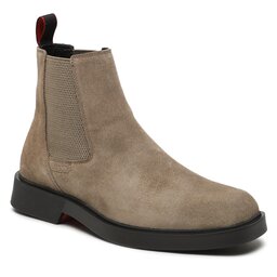 Hugo Kotníková obuv s elastickým prvkem Hugo 50497807 Medium Beige 263