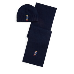 Polo Ralph Lauren Set Schal und Mütze Polo Ralph Lauren 449P02050002 Dunkelblau