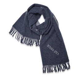 Les Deux Liten halsduk Les Deux Intarsia LDM910014 Dark Navy/Light Grey Melange 460310