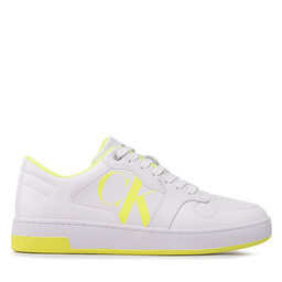 

Снікерcи Calvin Klein Jeans Cupsole Laceup Basket Low Poly YM0YM00428 White/Safety Yellow 0LE, Білий