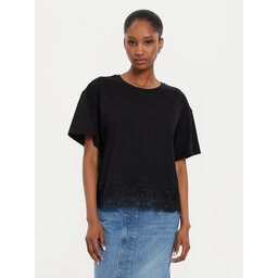 TWINSET TWINSET Póló 242TP2510 Fekete Loose Fit