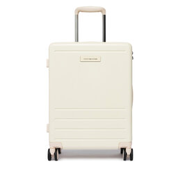 Tommy Hilfiger Самолетен куфар за ръчен багаж Tommy Hilfiger Th Travel Cabin Case AW0AW17829 Екрю