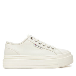 Tommy Jeans Laisvalaikio batai Tommy Jeans Tjw Foxing Flatform Lc EN0EN02736 Balta