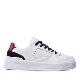 

Снікерcи Tommy Hilfiger Leather Basket Sneaker FW0FW06951 White/Rwb 0K9, Білий