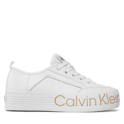 

Снікерcи Calvin Klein Jeans Vulc Flatf Low Wrap Around Logo YW0YW01025 White YBR, Білий