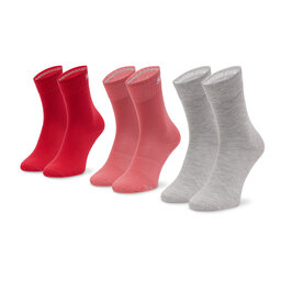 Skechers Комплект 3 чифта дълги чорапи мъжки Skechers SK41040/4460 Rasberry Wine