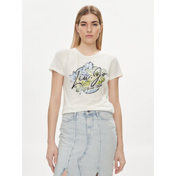 Liu Jo Sport Liu Jo Sport Camiseta TA4202 JS003 Écru Regular Fit
